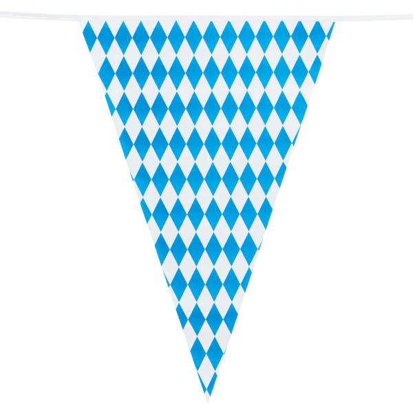 Vimpelgirlander Bayern Blå/Hvit