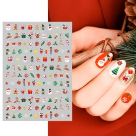 Juleklistremerker for Negler