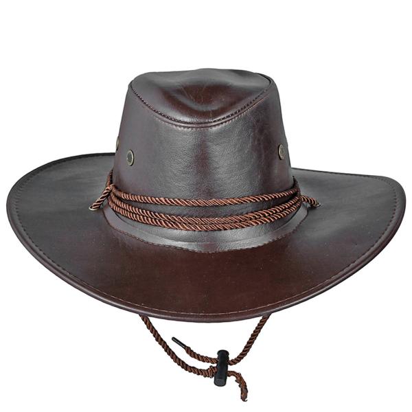 Cowboyhatt Mørkebrun