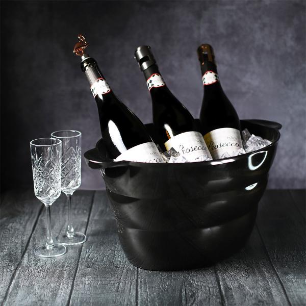 Svart Isbøtte 12 Liter