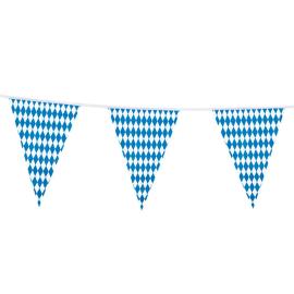 Vimpelgirlander Bayern Bl&aring;/Hvit