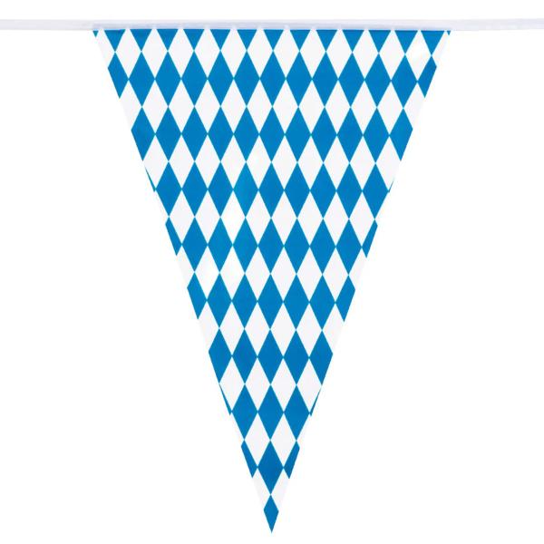 Vimpelgirlander Bayern Blå/Hvit