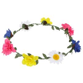 Blomsterkrans med Flerfargede Blomster