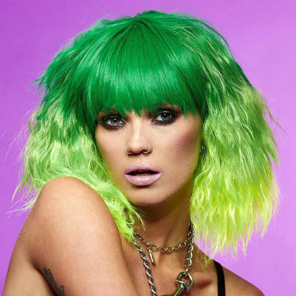 Trash Goddess Ombre Manic Panic Parykk Grønn