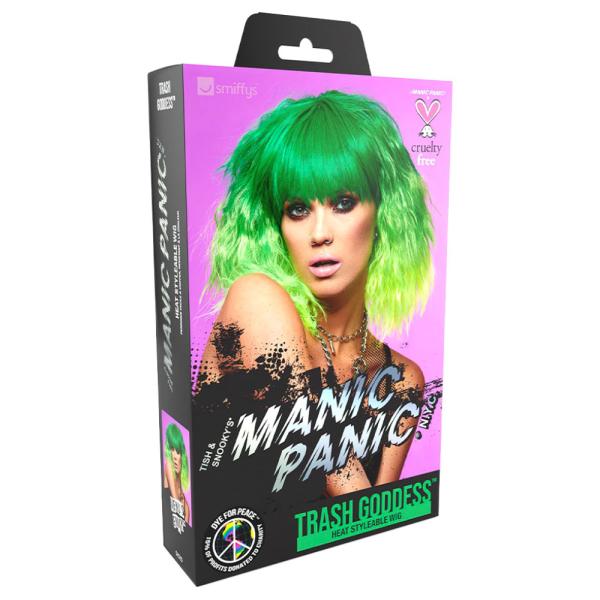 Trash Goddess Ombre Manic Panic Parykk Grønn