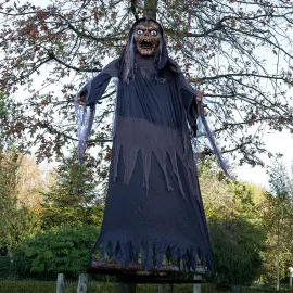 Gigantisk Hengende Zombieheks Prop 350 cm