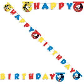 Mikke Mus Super Cool Happy Birthday Girlander