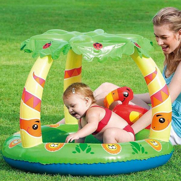 Oppblåsbart Babybasseng med Soltak