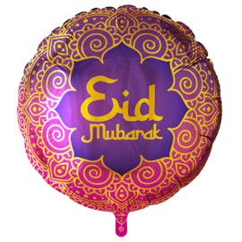 Eid Mubarak Rund Folieballong 46 cm