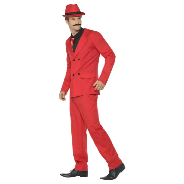 Zoot Suit Kostyme Rød
