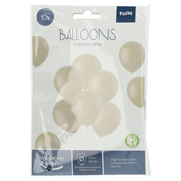 Latexballonger Beige Creamy Latte