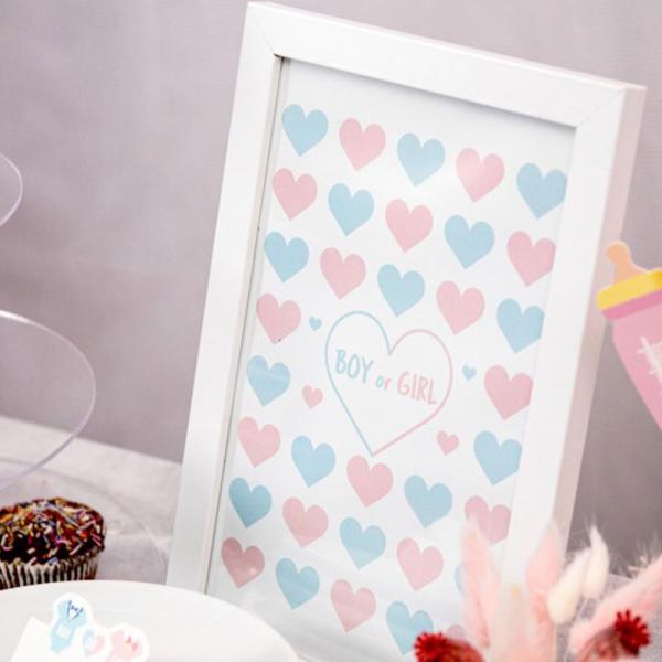 Gjestebok Ramme Gender Reveal