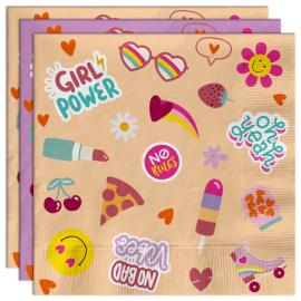 Papirservietter Boho Girlz 20-pakning