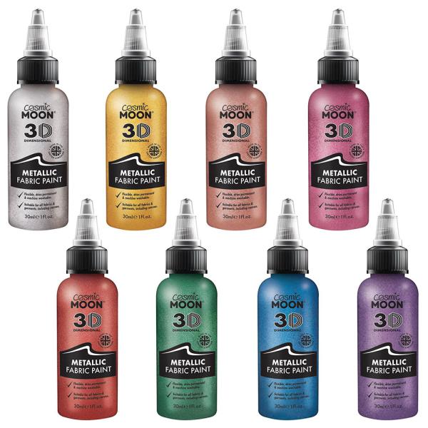 Cosmic Moon Metallisk Tekstilfarge 30 ml