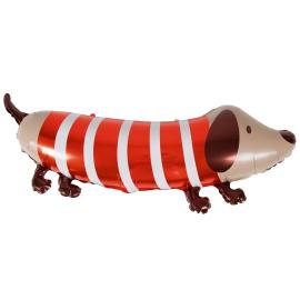 Folieballong Stripete Hund