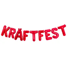 Ballonggirlander Kr&auml;ftfest R&oslash;d 35 cm