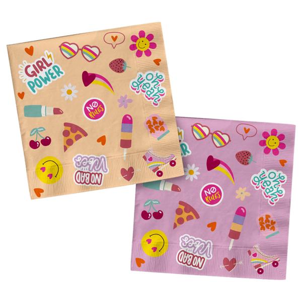 Papirservietter Boho Girlz 20-pakning