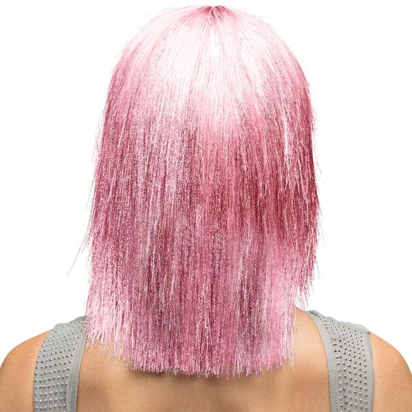 Glitterparykk Rosa