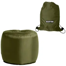 Softybag Sittepuff Olivengr&oslash;nn 55 x 50 cm