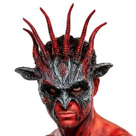 Demonmaske med Horn