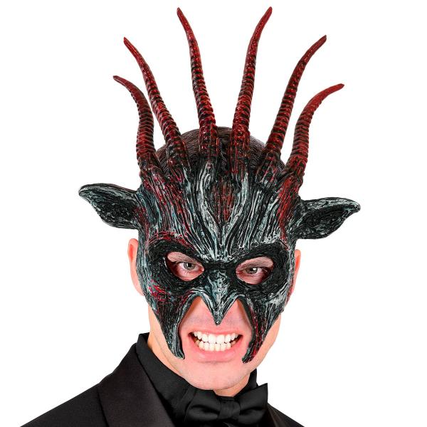 Demonmaske med Horn