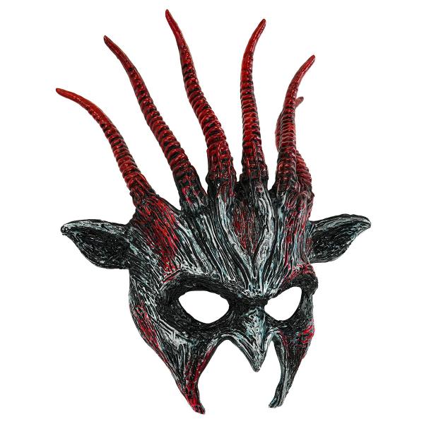 Demonmaske med Horn