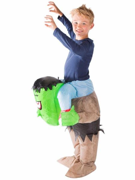 Oppblåsbart Frankenstein Carry Me Kostyme Barn