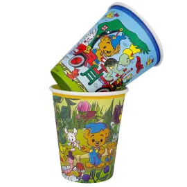 Pappkopper Bamse Natur 8-pakning