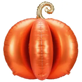 Stående Folieballong 3D Gresskar Oransje