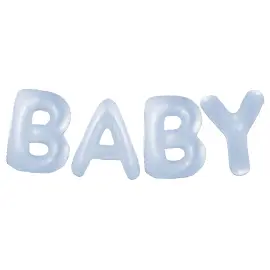Ballonggirlander Baby Pastellblå