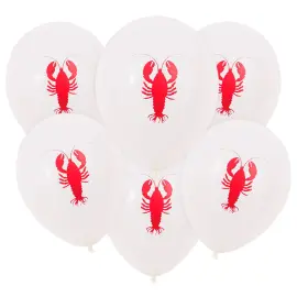 Latexballonger Kreps 6-pakning