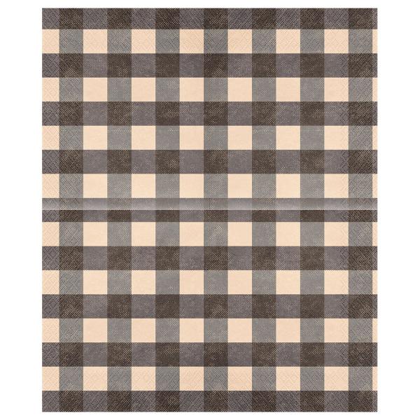 Rutete Papirservietter 20-pakning