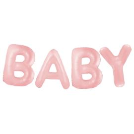 Ballonggirlander Baby Pastellrosa