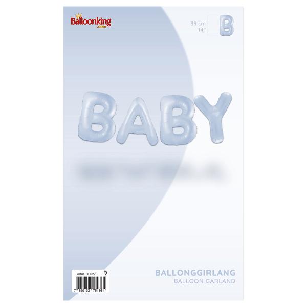 Ballonggirlander Baby Pastellblå
