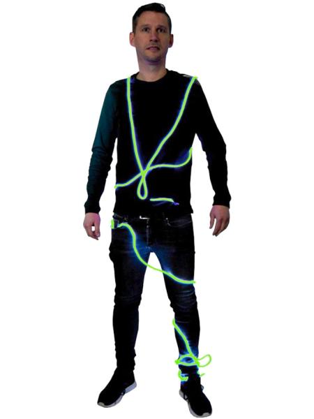 El-Wire Neon Lyslenke Grønn