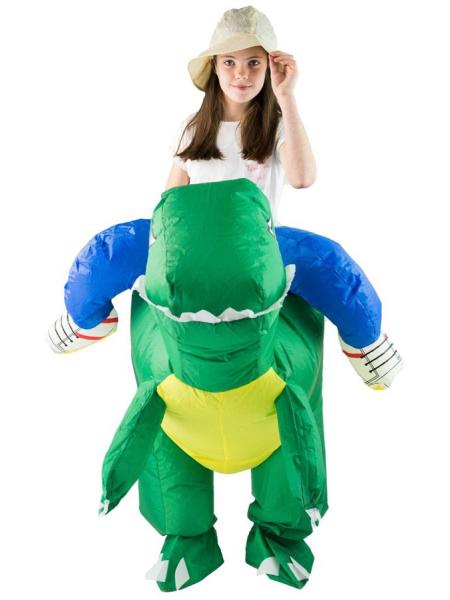 Oppblåsbart Ridende Dinosaurkostyme Barn