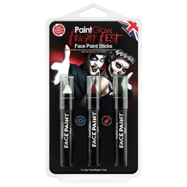 Halloween Sminkeblyanter 3-pakning