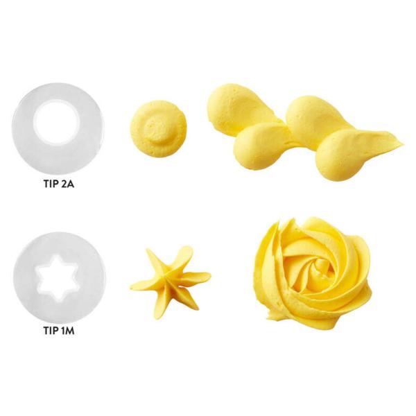 Wilton Engangs Sprøytetipper for Baking Sett # 1M, # 2A