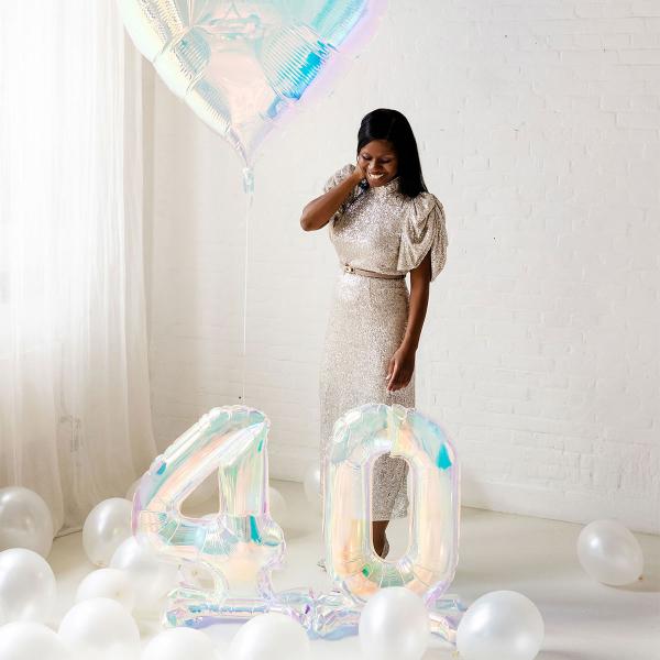 Tallballong Skimrende Stående 72 cm