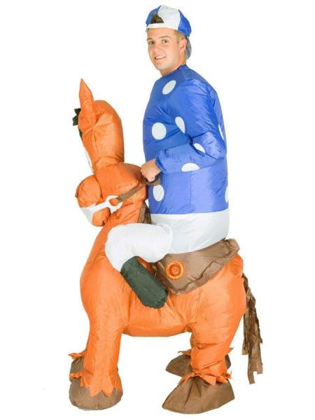 Oppblåsbart Ridende Jockey Kostyme