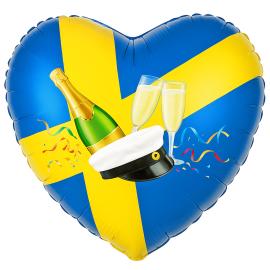 Folieballong Svensk Studentfeiring