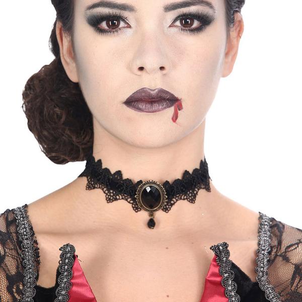 Gotisk Choker Svart