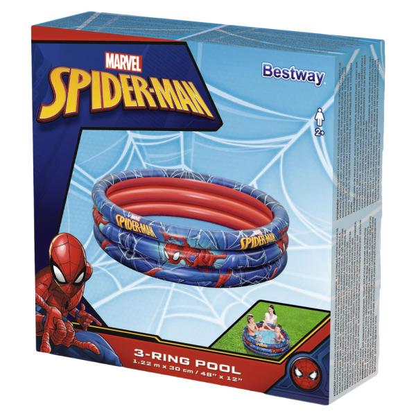 Oppblåsbart Barnebasseng Rundt Spiderman