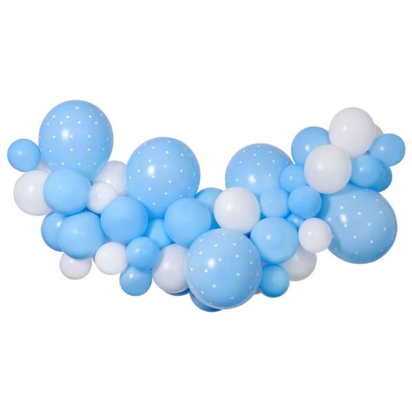 DIY Ballonggirlander Baby Blå