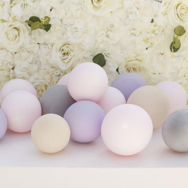 Miniballonger Rosa/Grå/Nude/Lilla