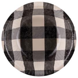 Rutete Pappsk&aring;ler Svart 6-pakning