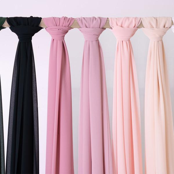Chiffon Bordløper Lavendelrosa