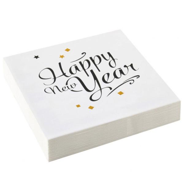 Nyttår Servietter Happy New Year