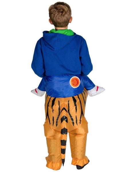 Oppblåsbart Ridende Tigerkostyme Barn