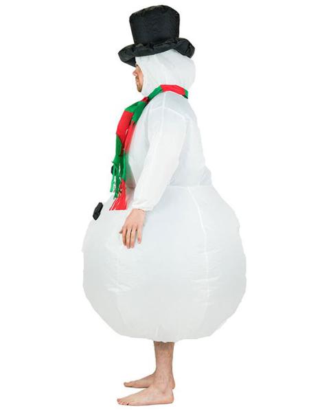 Oppblåsbart Snømann Kostyme